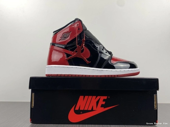 Bred Air 555088-063 High Patent Jordan OG 1 0629